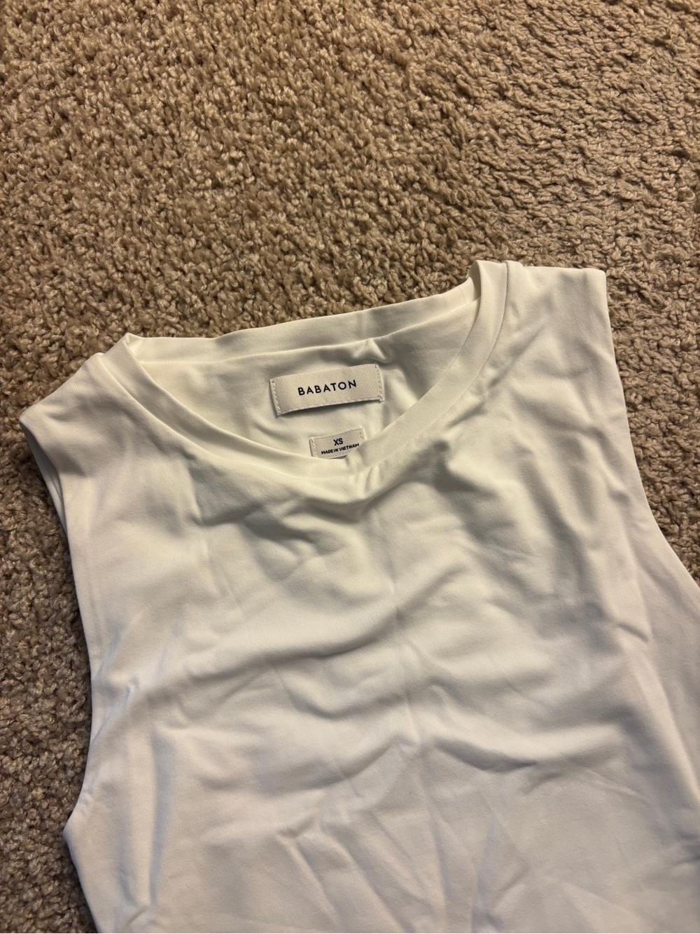 Aritzia Babaton Women's White Sleeveless Bodysuit